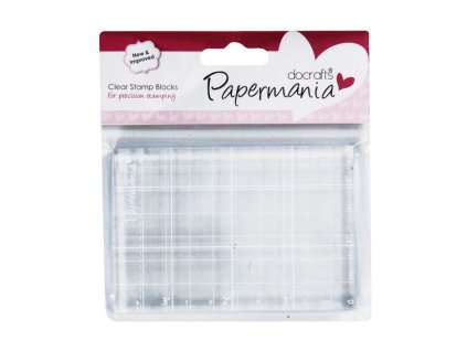 Akrylový blok pro polymerová razítko rozměr 10 x 7 cm