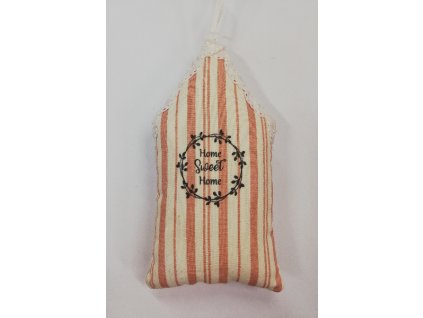 Látkový domeček č.5 červený Home Sweet Home 1