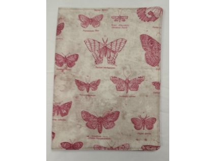Obal na knihu nebo diář 17 x 22,5 cm Motýli