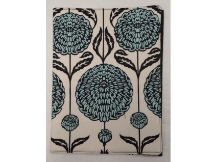 Obal na knihu nebo diář 17 x 22,5 cm Modrý květ