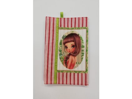 Obal na knihu nebo diář 15,5 x 21,5 cm holčička 1