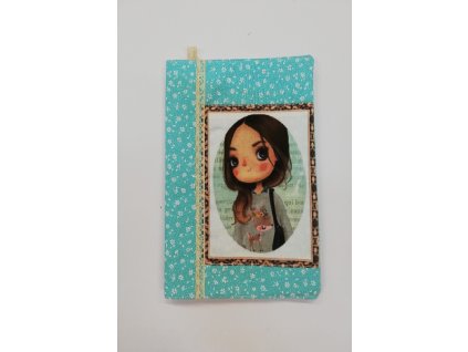Obal na knihu nebo diář 15,5 x 21,5 cm holčička 2