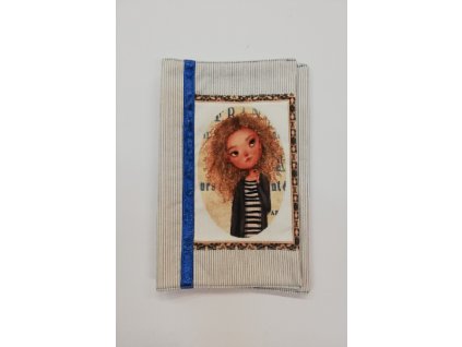 Obal na knihu nebo diář 15,5 x 21,5 cm holčička 4