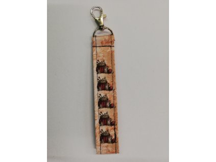 Klíčenka kočárkovina jehelníček na lososové