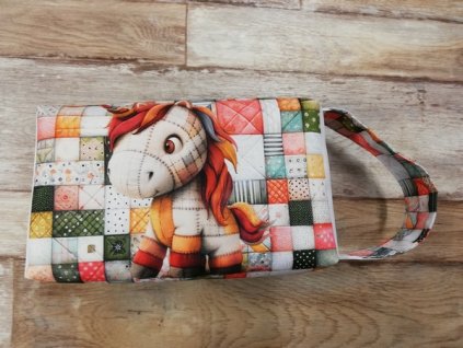 Kosmetická taštička digitální tisk (kočárkovina) 22 x 12 x 8 cm patchwork zvířátka a