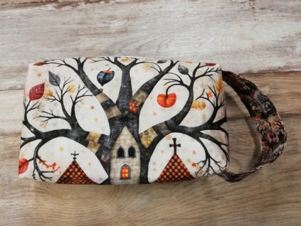 Kosmetická taštička digitální tisk (bavlna) 22 x 12 x 8 cm domek ve stromě a