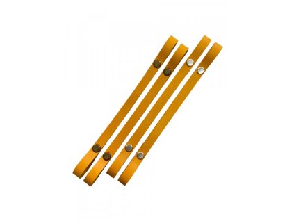 Popruh na košík nebo kabelku kožený š.1cm 50 cm okrový