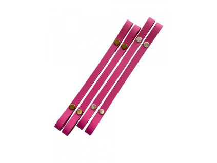 Popruh na košík nebo kabelku kožený š.1cm 50cm růžový