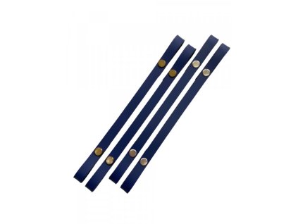 Popruh na košík nebo kabelku kožený š.1cm 50cm elektricky modrý