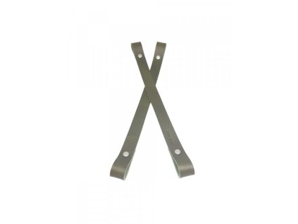 Popruh na košík nebo kabelku kožený š.2cm 50 cm olivový