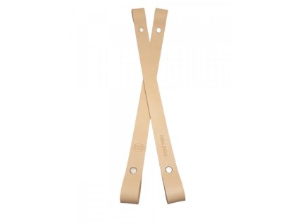 Popruh na košík nebo kabelku kožený š.2cm přírodní ruční práce