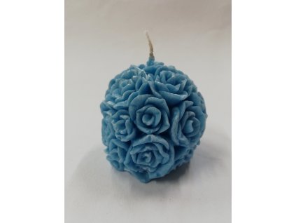 Svíčka vonná z palmového vosku - Koule malá růže - lesní plody