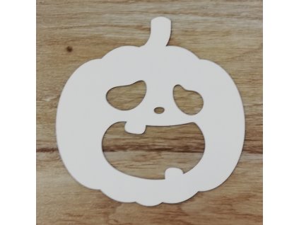 Bílý výřez na okno dýně č.1 10x10cm