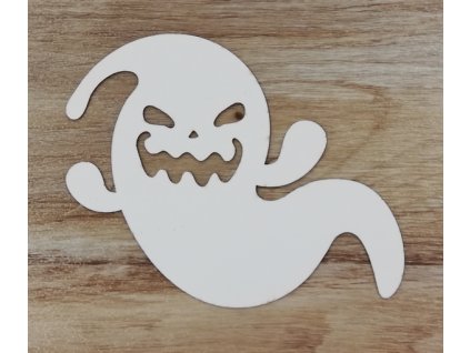 Bílý výřez na okno duch malý č.2