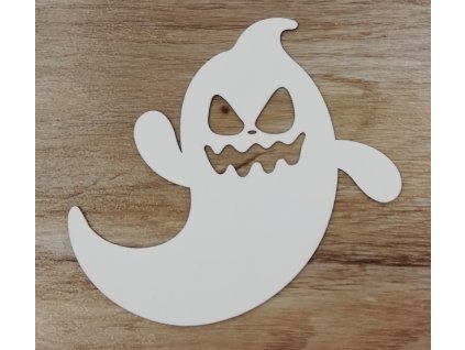 Bílý výřez na okno duch malý č.5