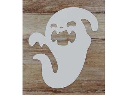 Bílý výřez na okno duch malý č.10