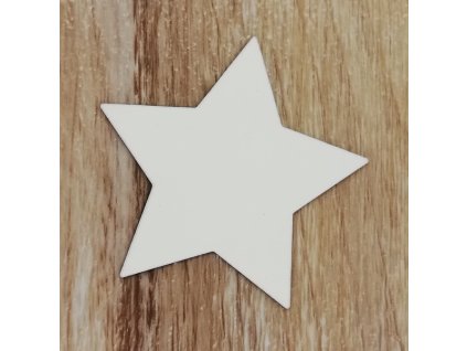 Bílý výřez na okno hvězda