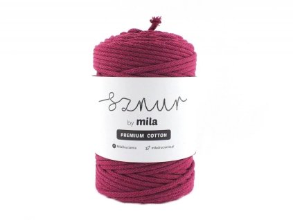 Bavlněná šňůra PREMIUM COTTON 100m - amarant