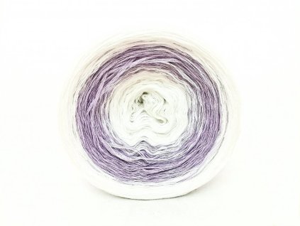 Duhové klubíčko 3 nitky česká výroba Butterfly Duo Fialovobílé