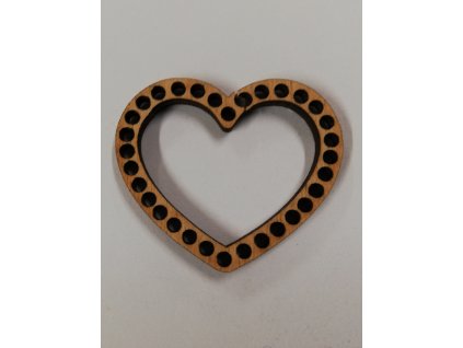 Dno na háčkování srdce 3x3,5cm