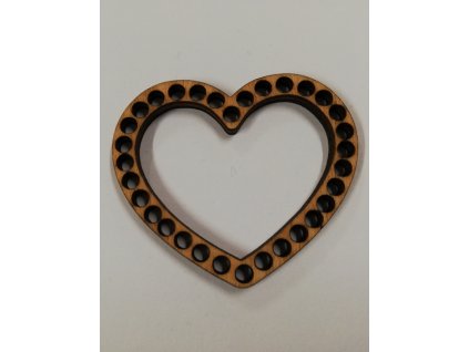 Dno na háčkování srdce 4x5cm