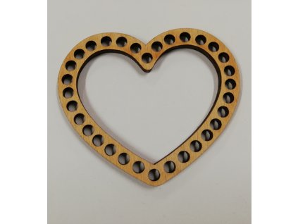 Dno na háčkování srdce 6x7cm