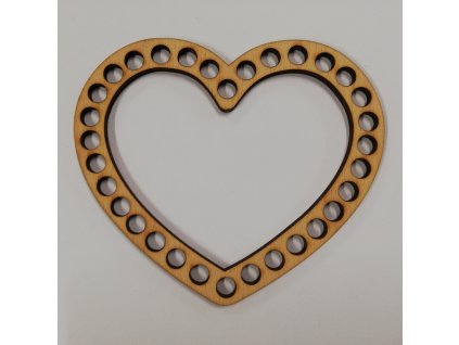 Dno na háčkování srdce 10x11,5cm