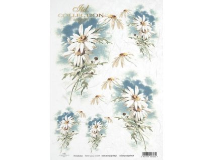 Rýžový papír A4 pro tvoření Kopretiny R414