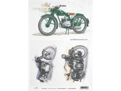 Rýžový papír A4 pro tvoření Motorky I. R430