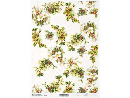 Rýžový papír A4 pro tvoření Cesmína R776