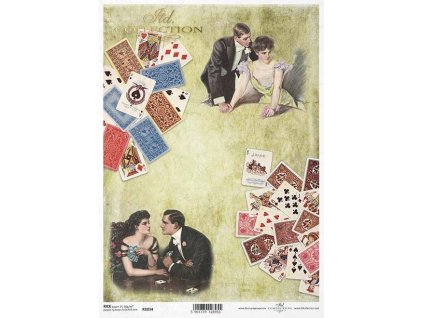 Rýžový papír A4 pro tvoření Karty, hráči R1034