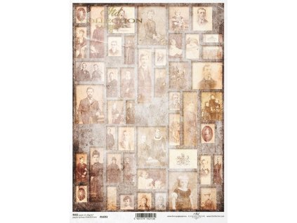 Rýžový papír A4 pro tvoření Portréty, retro R1693