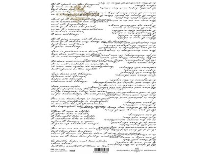 Rýžový papír A4 pro tvoření Písmo R2213