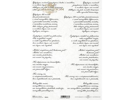 Rýžový papír A4 pro tvoření Písmo R2215