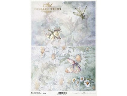 Rýžový papír A4 pro tvoření Květiny, portrét, akvarel R2256