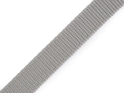 Popruh polypropylénový 20 mm - šedý - 1 m
