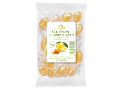 Bylinné bonbóny Citronové s medem - 100 g