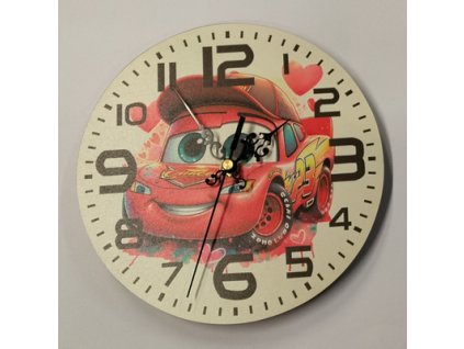 Dětské hodiny 20 cm - Auto