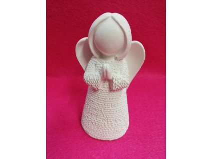 Odlitek dekorace možné další tvoření 10x6cm Andělka 1