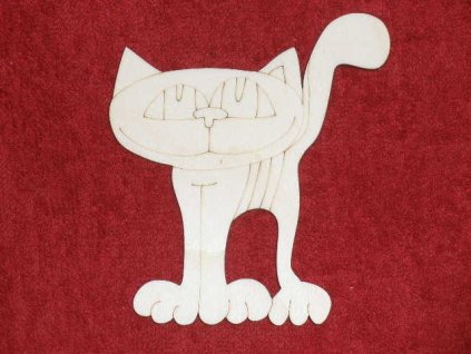 Dřevěný výřez Kočka D 11 cm