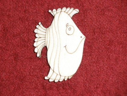 Dřevěný výřez Ryba 4 cm