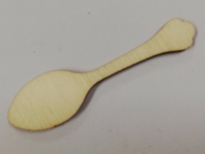 Dřevěný výřez příbor lžíce 7cm