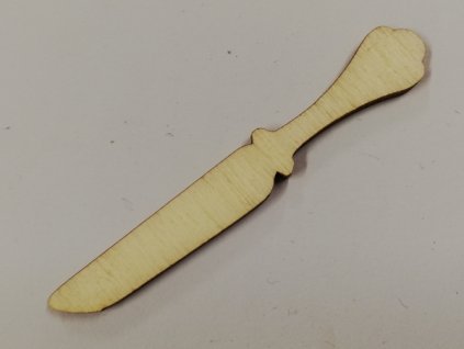 Dřevěný výřez příbor nůž 7cm