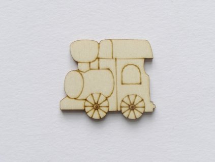 Dřevěný výřez Mašinka 4,5 cm