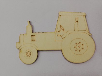 Dřevěný výřez Traktor 11x7,5cm
