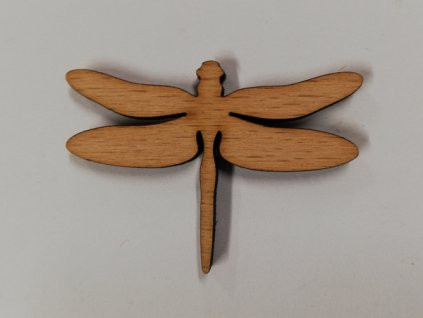 Dřevěný výřez vážka 5x3cm