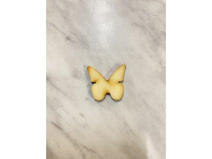 Dřevěný výřez z překližky vhodné pro další tvoření Motýlek 2,5 cm