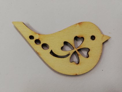 Dřevěný výřez z překližky 4mm Ptáček 7,5 x 4 cm č.5