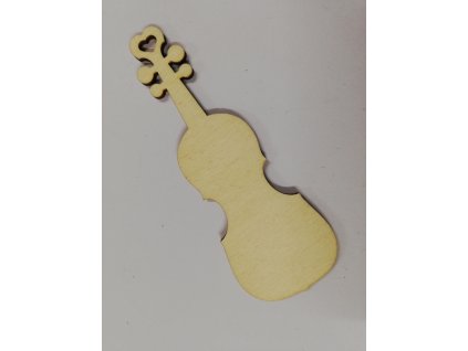 Dřevěný výřez housle 10x3,5cm