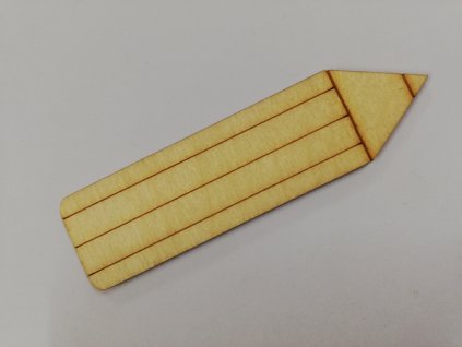 Dřevěný výřez tužka 8x2cm